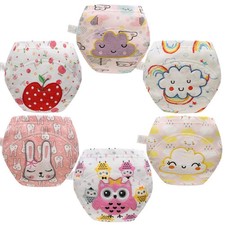 Baby Toddler Thick Absorbent Potty Training Pants Underwear (2T, 6pcs Girls') Baby Panties price