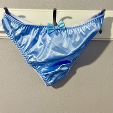 New Baby Blue satin sissy panties Size XL.  Super Soft Shimmery Material. Baby Panties price