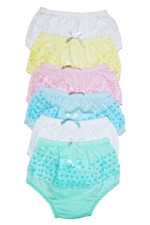6 Ruffle Girls Panties Kids Preteen Toddler Underwear Solid Cotton Size 4-6 109 Baby Panties price