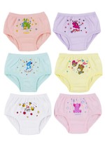 6 Girls Panties Kids Preteen Toddler Underwear Cotton Solid Prints Size 2 4 6 8 Baby Panties price