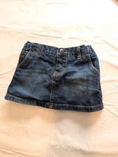 Oshkosh B'Gosh Denim Jean Skirt w/ Built in Panties Girls 2T 24 Months Everyday Baby Panties price