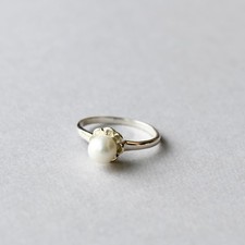 925 Sterling Silver Pearl Ring Pearl Ring price