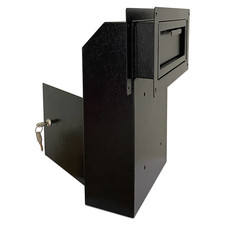 OPEN BOX Door Drop Box, Mail Slots, Through The Door Locking Mailbox, Black Mailbox price