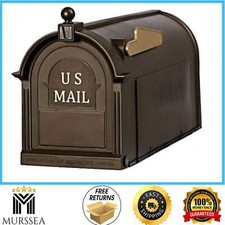 Bronze Post Mount Mailbox, Large, Keeps Mail Dry, Heavy Duty for Rural Mailbox price