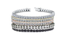 Women's 18k White Gold Plated Tennis Bracelet Made With Swarovski Elements Swarovski Bracelet price