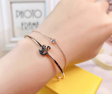 Brand New Black Swan Classic Versatile Swarovski Bracelet Accessory 5678048 Swarovski Bracelet price