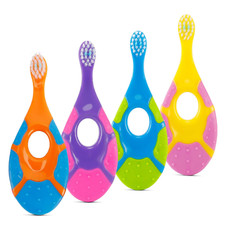 Baby Toothbrush for 0-2 Years, Safe and Sturdy, Toddler Oral Care Teether Brush, Baby Gum Brush price