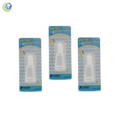 3 X Baby Infant Finger Toothbrush Teeth Rubber Gum Massager Silicone Brush Baby Gum Brush price