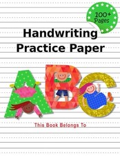 Handwriting Practice Paper: ABC Kids, Notebook with Dotted Lined Sheets for ... Handwriting Notebook price