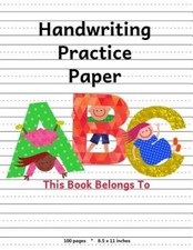 Handwriting Practice Paper: ABC Kids, Notebook with Dotted Lined She - VERY GOOD Handwriting Notebook price