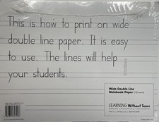 Handwriting Without Tears Wide Double Line Loose Notebook Paper 100 Sheets Handwriting Notebook price