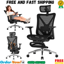 Office Chair with Footrest, 135° Reclining Desk Chair with Adjustable Lumbar Sup Office Chair price