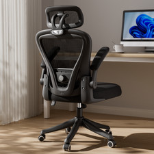 Black Computer Desk Chair Ergonomic Office Chair  with Wheels Flip-Up Armrests Office Chair price
