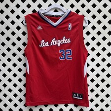 Adidas Los Angeles Clippers Jersey Youth Large 14-16 Blake Griffin Red NBA Boys' Jersey price
