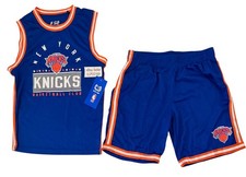 NEW YORK KNICKS (Boys 14-16) Sleeveless Jersey & Shorts Set NEW W/ NBA LIC’D TAG Boys' Jersey price