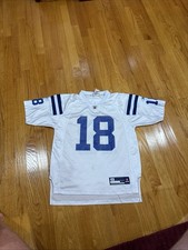 Peyton Manning Jersey Youth Boys Large White Indianapolis Colts Reebok VTG Boys' Jersey price