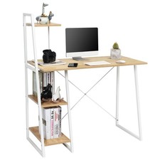 Computer Desk Writing Study Laptop Table Workstation w/Shelves Metal Frame Home Multi Work Desk price