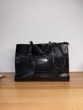 Mosiso Black Croc Embossed Laptop Tote Bag | 15.6" Work Briefcase Shoulder Bag Women's Briefcase price