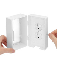 Locking Baby Proof Outlet Covers, Baby Safety Outlet Cover Box, Locking Plug Outlet Safety Lock price