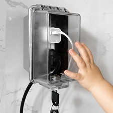 PILISPARK Baby Safety Outlet Cover Box-Key Lock for Much 1 Pack Single Gang Outlet Safety Lock price
