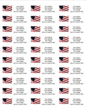 60 Personalized Return Address Labels Custom Adhesive Mailing Labels 1" x 2.625 Label price