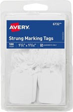 Avery Strung Marking Tags with String Attached, Gift Tags  - Pack of 100 Label price