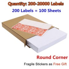 200-20000 Premium 8.5x5.5 Round Corner Shipping Labels Half Sheet Self Adhesive Label price