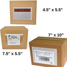 Shipping Label Sleeves Clear Self-Adhesive Packing Slip Pouches Envelope Label price