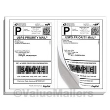 Labels Premium Mailing Shipping 8.5x5.5 Half-Sheet Self Adhesive 100 -10000 USA Label price