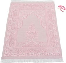 Muslim Prayer Rug with Islam Prayer Beads - Travel Prayer Mat, Islamic Gifts for Prayer Rug price