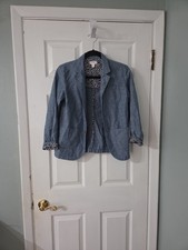 Cat & Jack Girls Chambray Blazer.  L (10-12) Girls' Jacket price