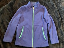 Spyder Jacket Girls Youth Sz 10-12 Fleece Lined Full Zip Purple & Blue/ T150 Girls' Jacket price
