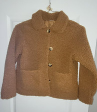 Girl's Wonder Nation stylish fleece jacket brown (size 10/12 L) Girls' Jacket price