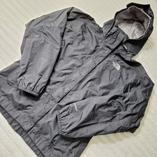 North Face Girls Medium 10/12 Hyvent Rain Jacket  Blk Windbreaker Full Zip Hood Girls' Jacket price