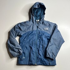 The North Face Girls Jacket XXS 5 Blue Hooded Fleece Lined Youth Kids Full Zip Girls' Jacket price