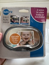 Safe Fit 2-in-1 Auto Mirror Baby Monitoring Suction Grip Car Mirror Toddler NIB Baby Monitoring Mirror price