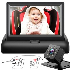 Baby Car Mirror with 4.3'' HD Night Vision Function Display, Safety Car Seat ... Baby Monitoring Mirror price