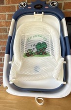 Collapsible Baby Bathtub with Integrated Thermometer and Bath Net, Frog Design Baby Bath Net price