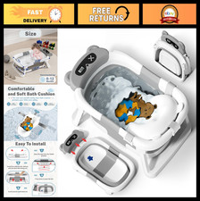 Collapsible Baby Bathtub for Newborns to Toddlers, Portable Infant Bath Tub, Sof Baby Bath Net price