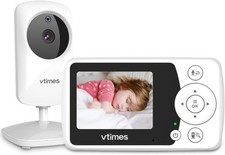 VTimes Baby Monitor with Camera and Audio, Video Baby Monitor No WiFi Night Visi Baby Monitor price
