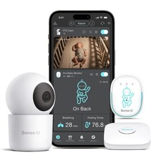 Sense-U Pro Smart Baby Monitor with 2.5K PTZ Camera - Track Breathing with Video Baby Monitor price