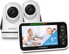 Video Baby Monitor with 2 Cameras and 5 Inch Split Screen Display Remote Control Baby Monitor price