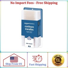 Amazon Basics Cotton Swabs for Personal Hygiene and Baby Care, 500 Count, 1 Pack Baby Cotton Swabs price
