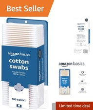 Essential 500 Count Double-Tipped Cotton Swabs - Baby Safe & Eco-Friendly Baby Cotton Swabs price