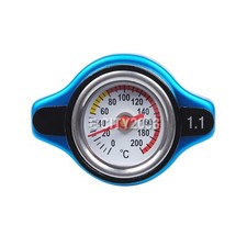 Thermostatic Gauge Radiator Cap 1.1 Bar Coolant Temp Meter Blue Car Accessories Radiator Accessories price