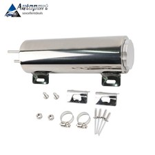 Radiator Overflow Tank Cooling Accessories Polished Stainless Steel New 3" X 10" Radiator Accessories price