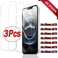 3X Tempered Glass Screen Protector Full Cover For iPhone 16 15 14 13 12 11 Pro Mobile Phone Screen Protector price
