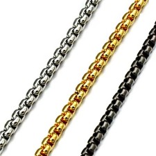 Women Men 1.5-4mm Stainless Steel 18k Gold Plated Square Rolo Chain Necklace Gold Necklace price