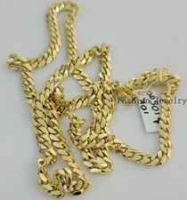 Solid 10k Gold Miami Cuban Link Chain Necklace 6mm 20"/22" Men 10kt Yellow Gold Gold Necklace price