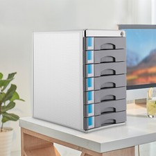 Metal 7 Drawer File Cabinet Lateral Storage Cabinet w/ Lockable Office Desktop Metal Filing Cabinet price